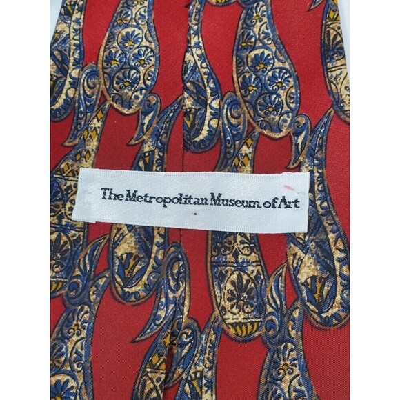 THE METROPOLITAN MUSEUM OF ART LOT OF 3 100% SILK NECKTIES TIE MENSWEAR NEW YORK - Picture 5 of 13